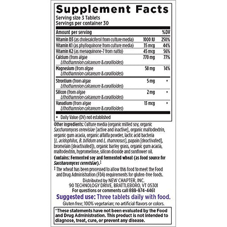 Suplemento de calcio con vitamina