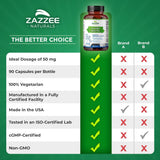 Zazzee D-Chiro-Inositol 50mg, 90 cápsulas, 40:1 ratio