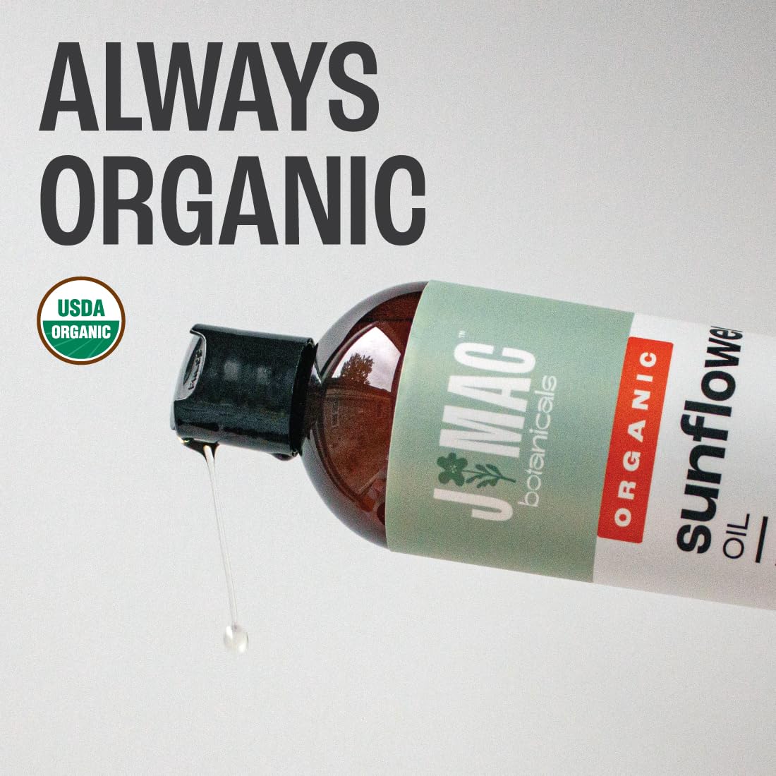 Aceite de girasol orgánico 100% puro J MAC BOTANICALS
