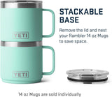 Taza apilable YETI 14 oz, acero inoxidable, Seafoam