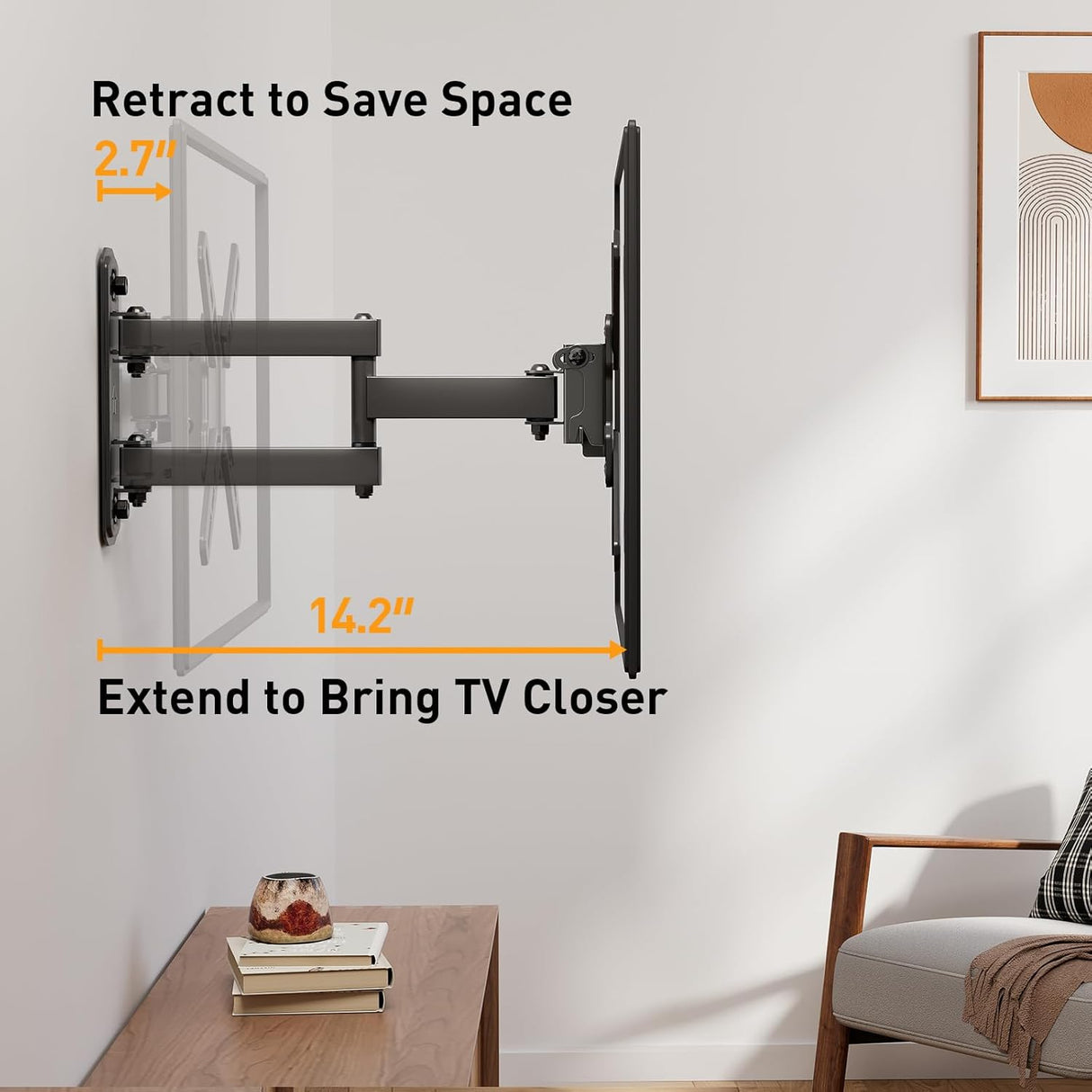 Soporte de TV Perlegear 13-42, Articulado, PGSF6