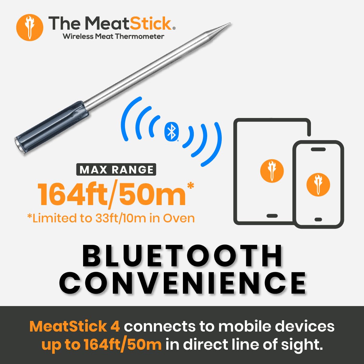 Termómetro de carne MeatStick 4 WiFi | Inalámbrico y Cuádruple
