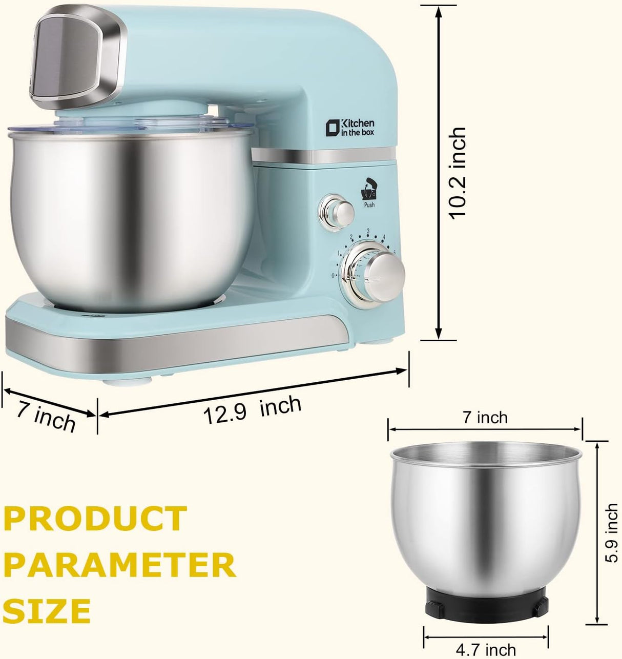 Batidora de Cocina Kitchen in the Box 3.2Qt, 6 Velocidades