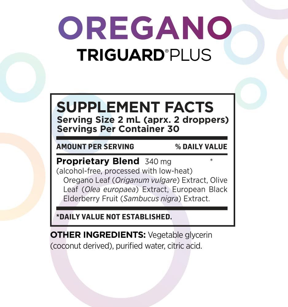 Triguard Plus Extracto Líquido de Orégano, Oliva y Saúco