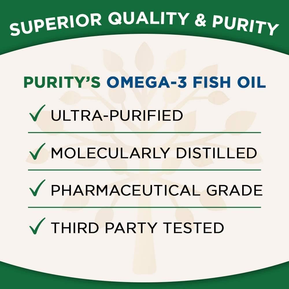 Omega 3 Ultra Puro Purity Products, 60 cápsulas