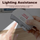 Cortauñas Eléctrico TMIN con Luz y 2 Velocidades, 2 en 1