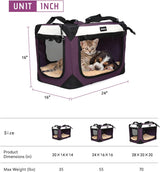 Transportín para mascotas, marca desconocida, suave y plegable, 24x16x16in