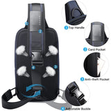 Morral impermeable para hombre color azul BANGE