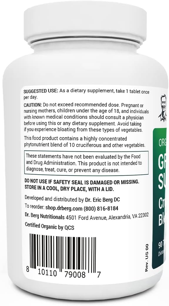 Soporte Orgánico de Crucíferas - 11 Superfoods, Energía y Desintoxicación