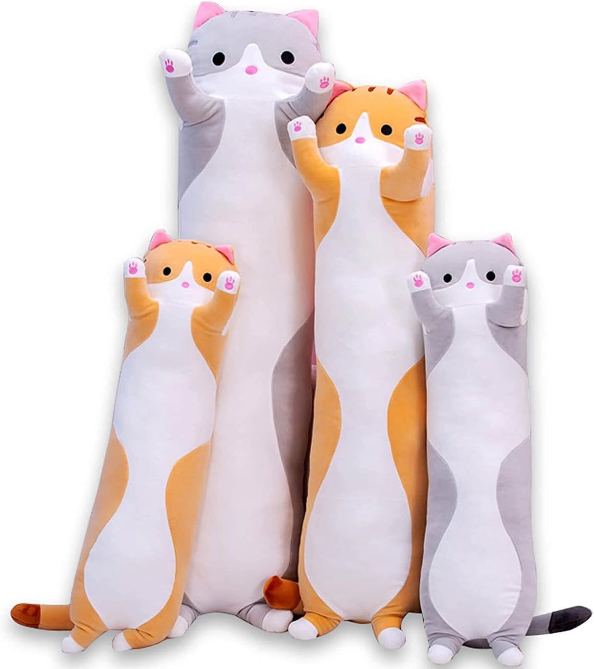 Peluches Gato de felpa de cuerpo larga y suave 19  pulgadas