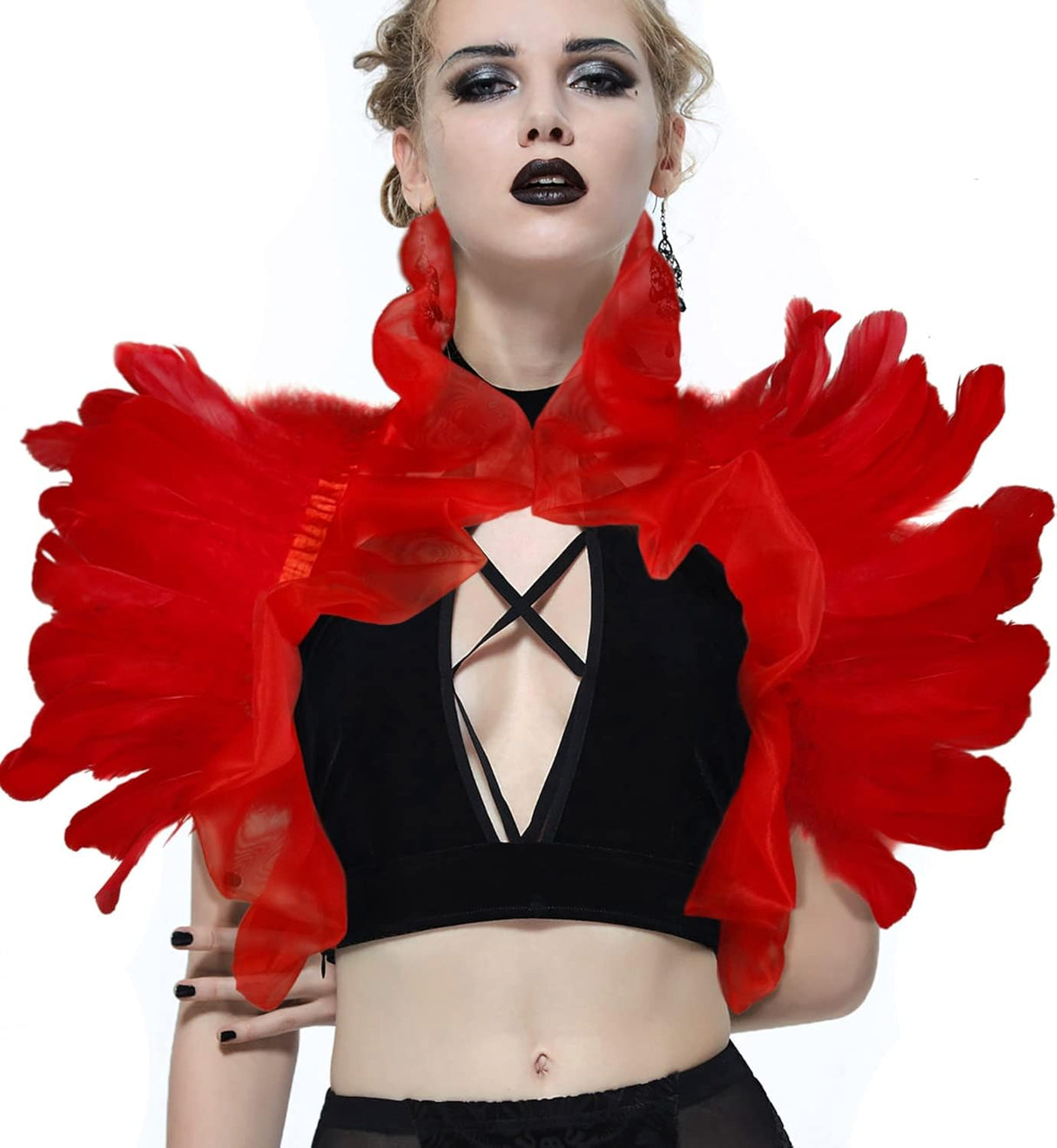 Disfraces accesorios para disfraz de cuello gótico talla S