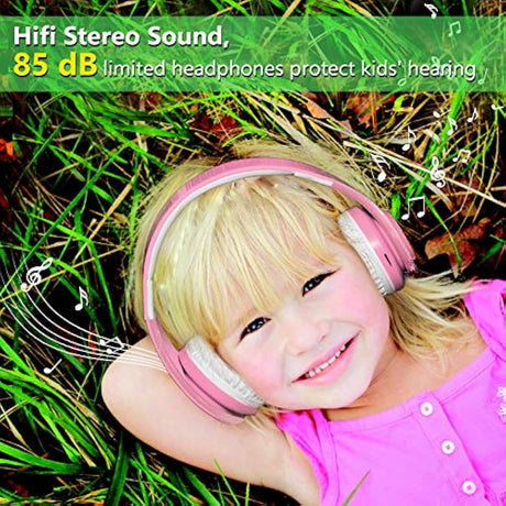 Woice - Auriculares inalámbricos Bluetooth para niños