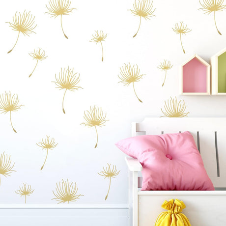 Vinilo Decorativo Floral Runtoo para Habitaciones 56 Pcs