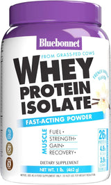 Proteína de suero de leche aislada Bluebonnet, 26 g, 14 raciones