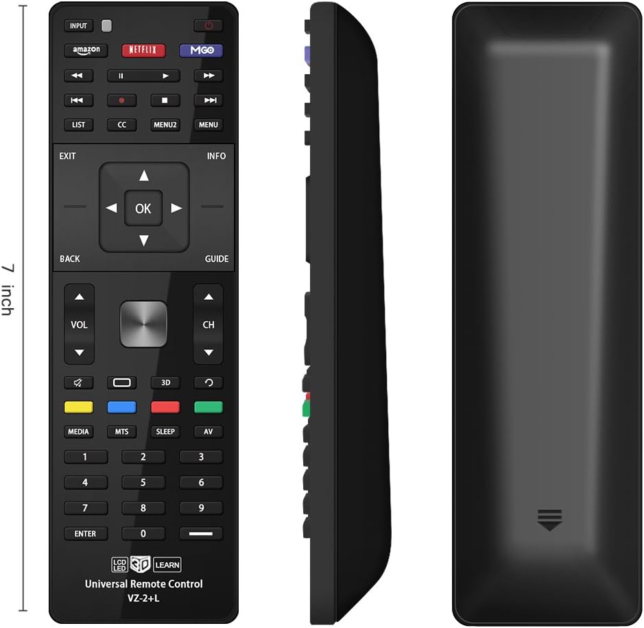 Control remoto universal Gvirtue para TV Vizio modelo VZ-2+L