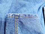 Miaododo Mono de mezclilla para perro mediano y grande para perros, ropa de mezclilla para perros, disfraces para todo propósito, pantalones de perro lavados, chaqueta clásica