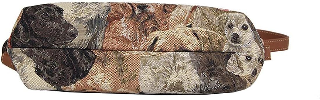 Bolso cruzado de tapiz para mujer Signare diseño de labrador¡