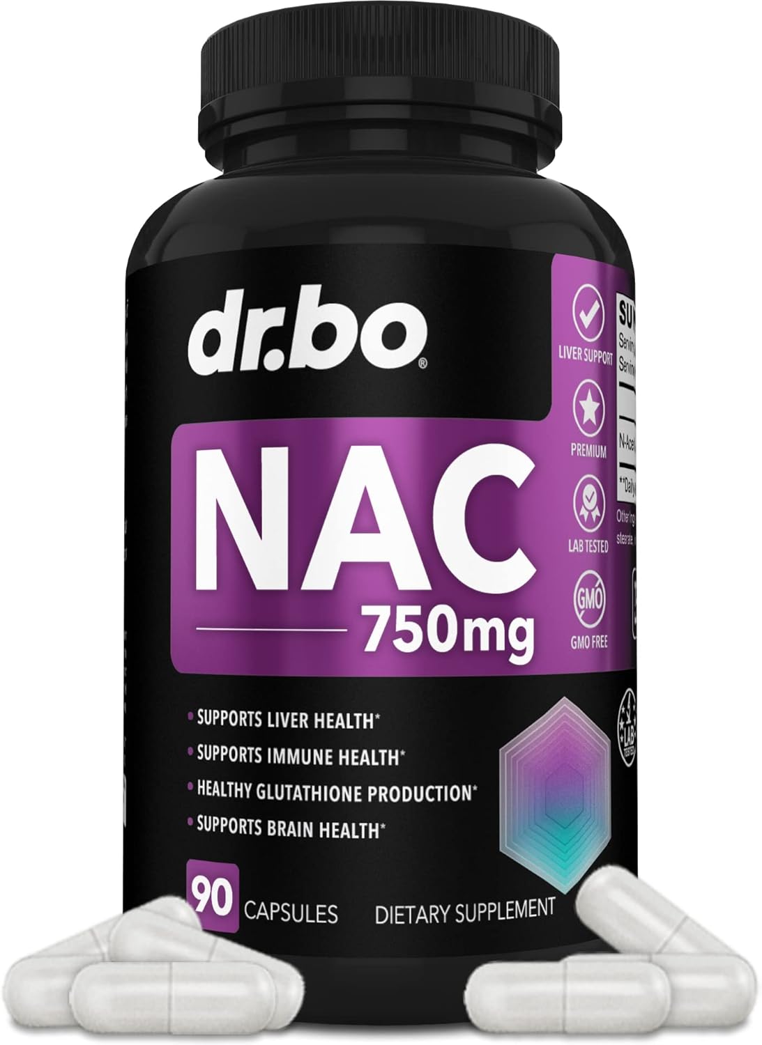 Suplemento NAC Píldoras  N-acetil cisteína de vitamina pura