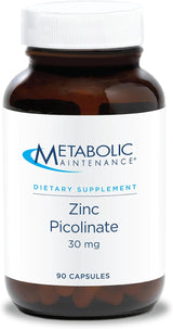 Zinc Picolinate Metabolic Maintenance 30mg + C 100 cápsulas