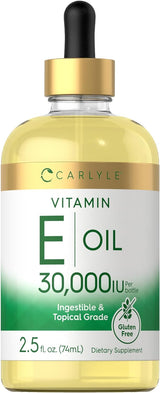 Aceite de Vitamina E 30,000 IU  Ingerible y Tópico Hidratante