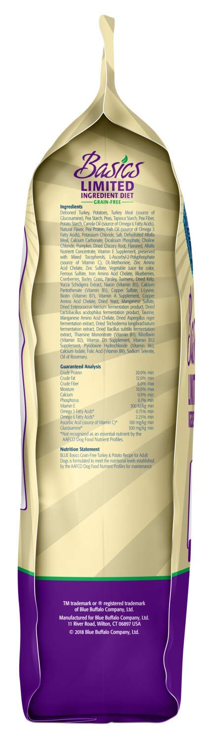 Ingrediente limitado Dieta para adultos Pavo y papa