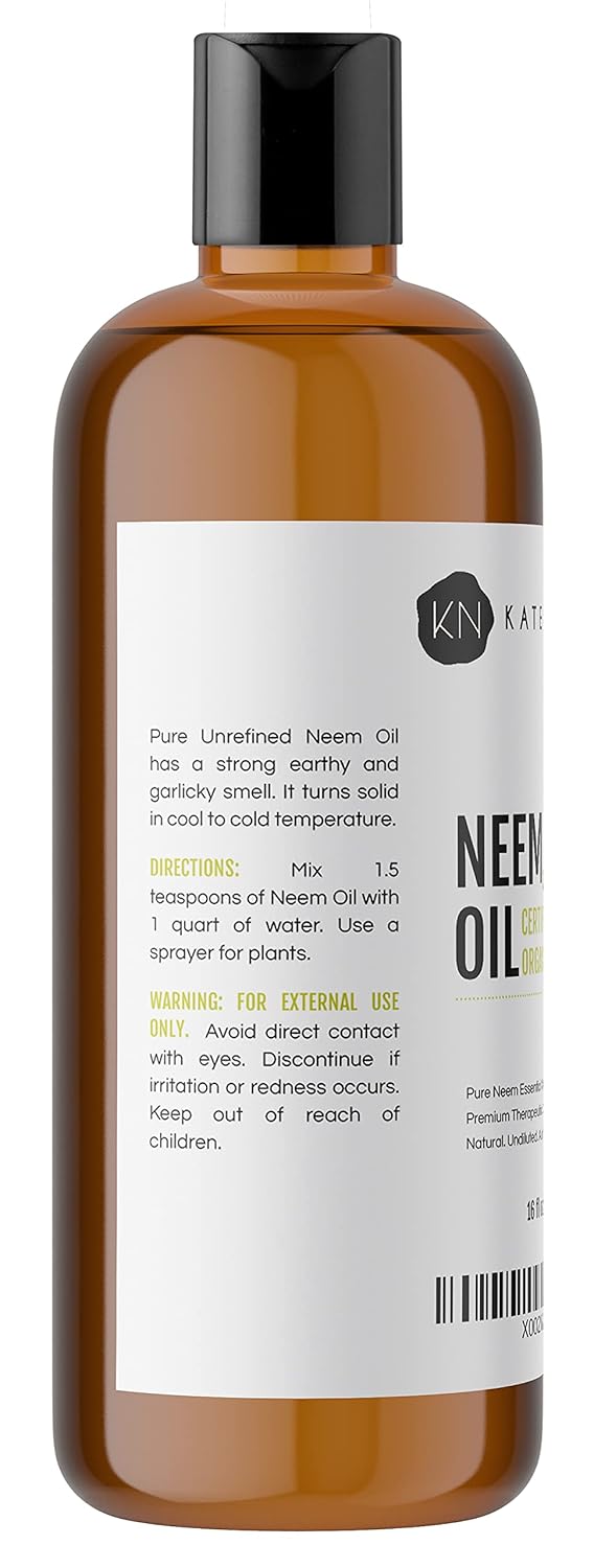 Suplemento Aceite de neem orgánico para aerosol vegetal 16oz