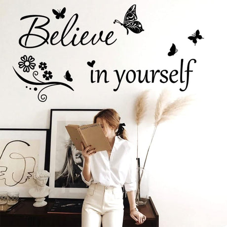 Decal Inspiracional Cree en Ti Mismo - Pegatina Motivacional