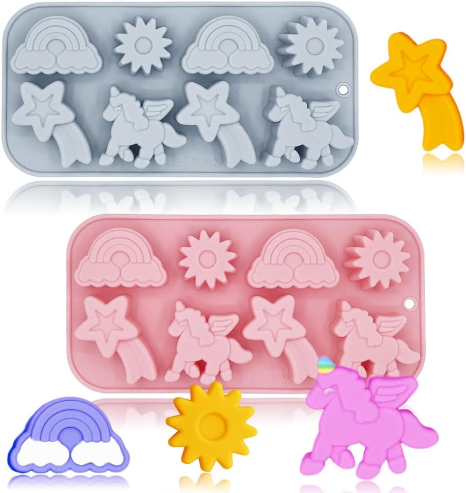 Moldes de silicona, 2 Pcs, para gomitas y postres festivos