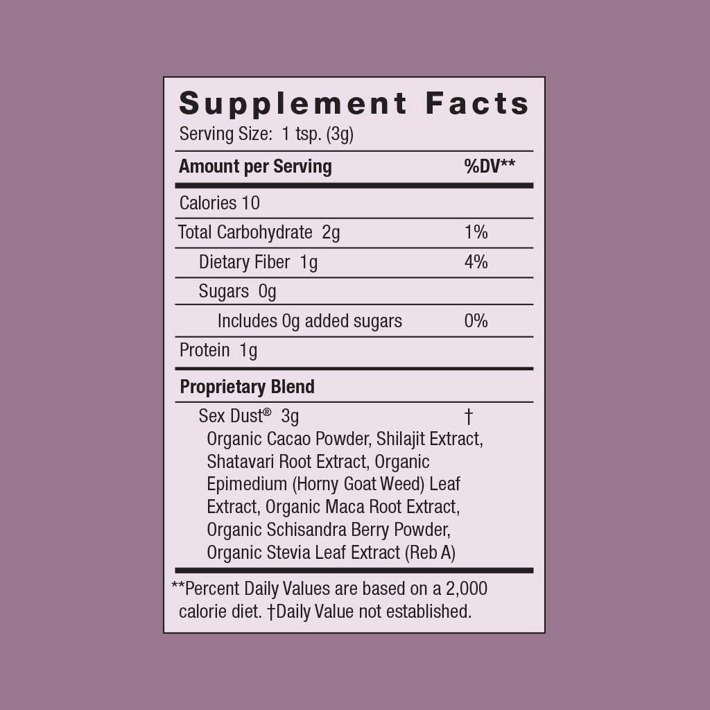 Polvo de Sexo Moon Juice, Impulso Sexual, Equilibrio Hormonal, 14 servicios
