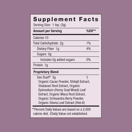 Polvo de Sexo Moon Juice, Impulso Sexual, Equilibrio Hormonal, 14 servicios