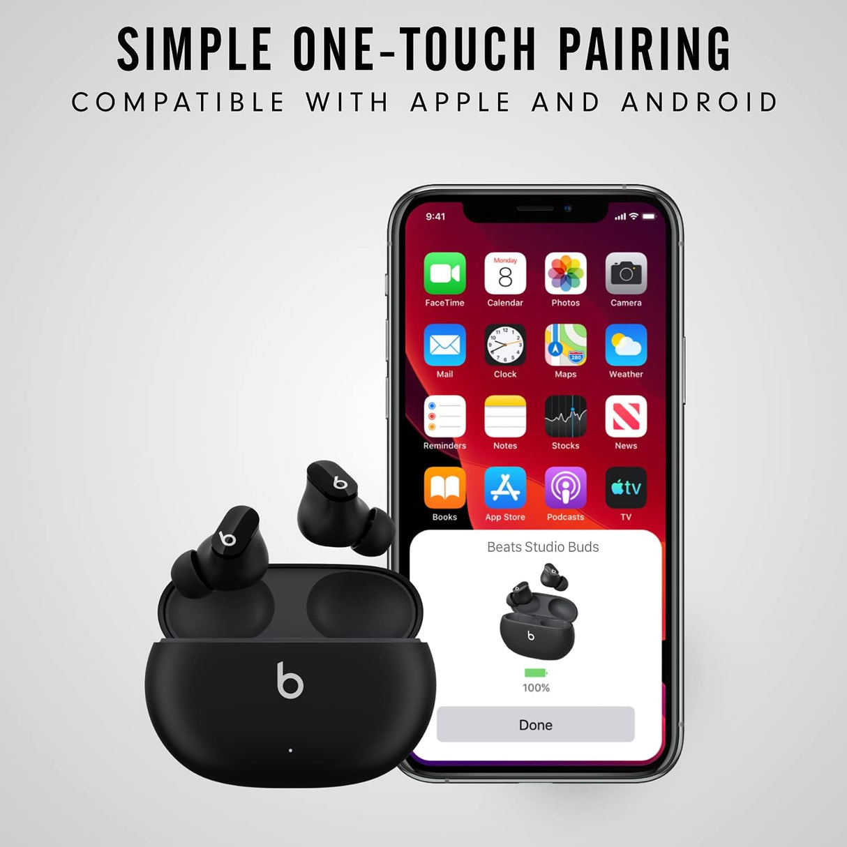 Auriculares Inalámbricos Beats Studio Buds, Cancelación de Ruido