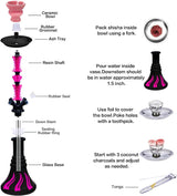 Set de Hookah Premium para 4 Personas, Incluye Accesorios