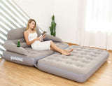 Sofá Inflable JEASONG con Respaldo y Bomba, Multiusos