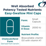 Vitamina D K Synergy - Salud Ósea, Moods - 120 Cápsulas