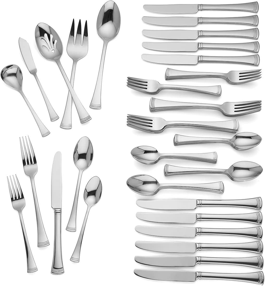 Juego de Cubiertos 65 Piezas Lenox Portola 815486 Elegante