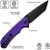 Cuchillo de bolsillo plegable Tanto D2, herramienta de regalo
