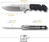 Cuchillo plegable con clip, afilado con mango G10