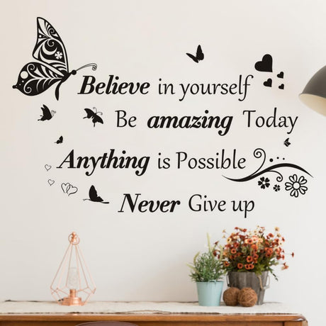 Vinilos Motivacionales Removibles para Pared - Decoración Inspiradora