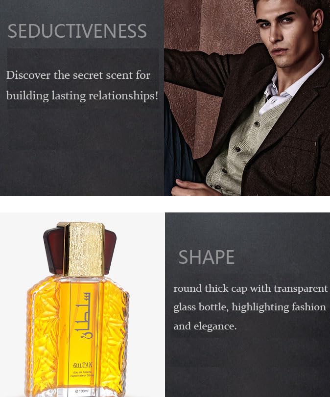 Colonia Árabe para Hombre, Eau de Vaporisateur, Sultán Dorado