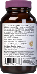Suplementos Bluebonnet Nutrition Albion Hierro 90 cápsulas