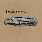 Cuchillo de filo fino en color gris