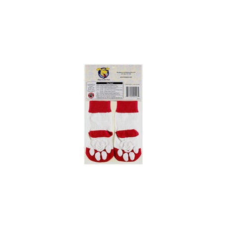 Calcetines para perros, color rojo con rayas,  XL