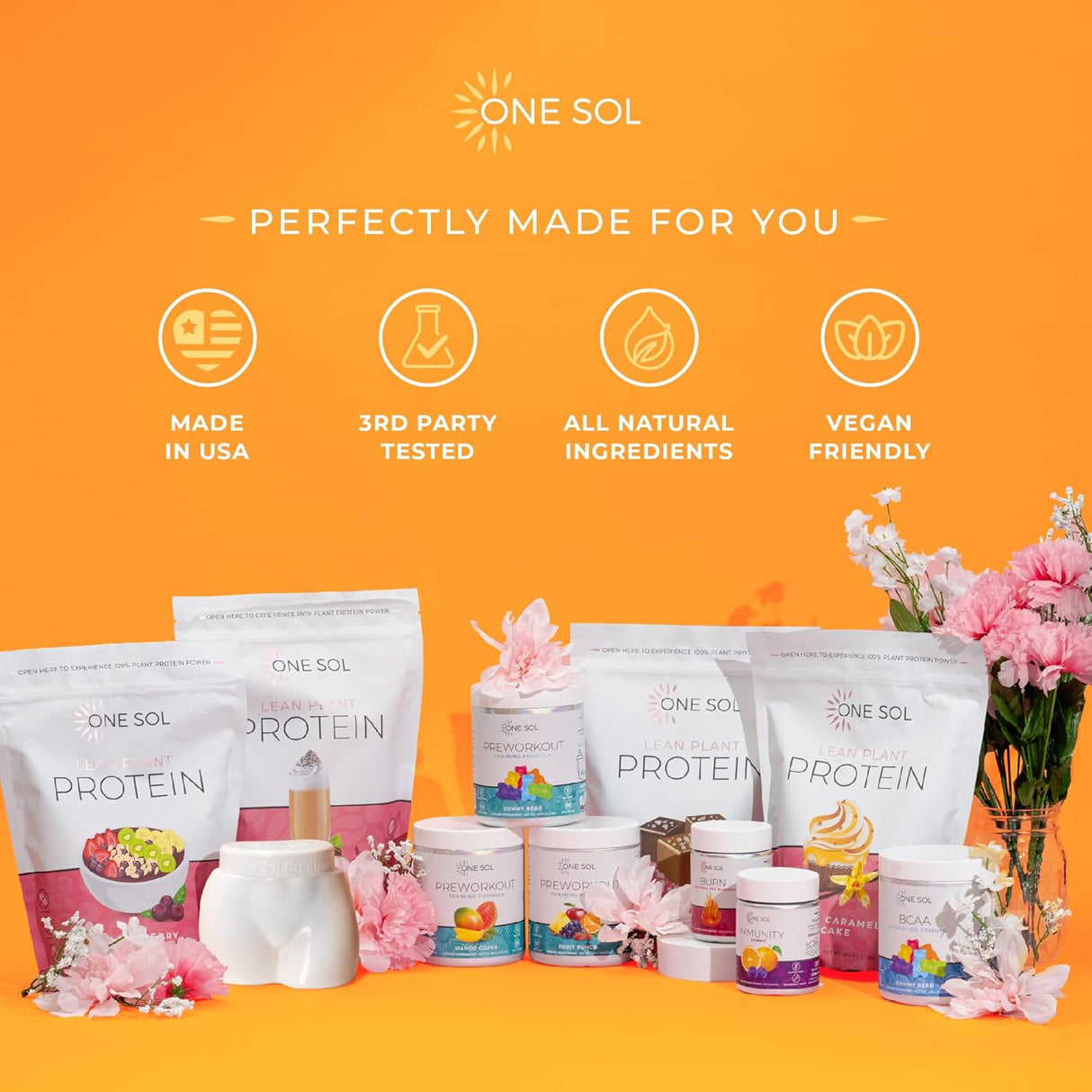 Creatina para Mujeres One Sol, Aumenta Masa Muscular, 100 Serv.