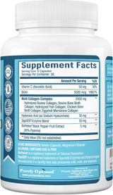 Collagen Multi Peptides Pills, belleza y salud, 120 cápsulas