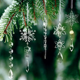 18 Piezas Adornos Acrílicos Cristales para Árbol - Decoración