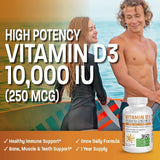 Bronson Vitamina D3 10,000 IU Alto Potencia 360 Softgels