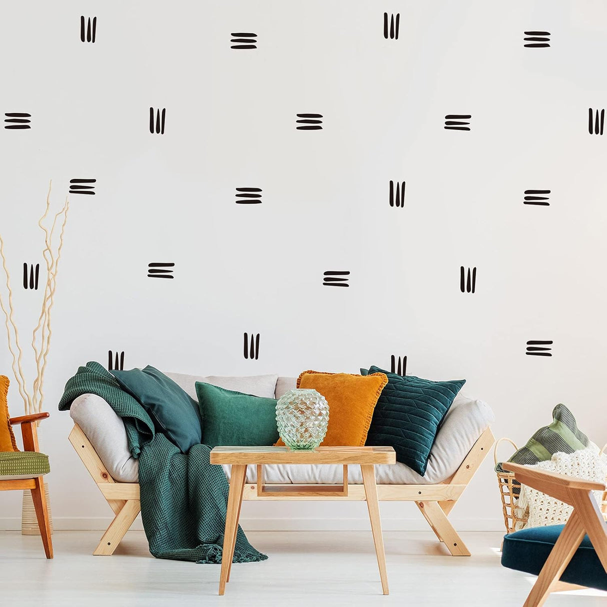 Decal de Pared Boho 264 Piezas, Moderno, Autoadhesivo