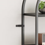 Estantería de 5 niveles IDEALHOUSE, estructura metálica, modelo arched