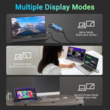 Monitor portátil KYY 15.6'' FHD 1080P USB-C HDMI, ultradelgado