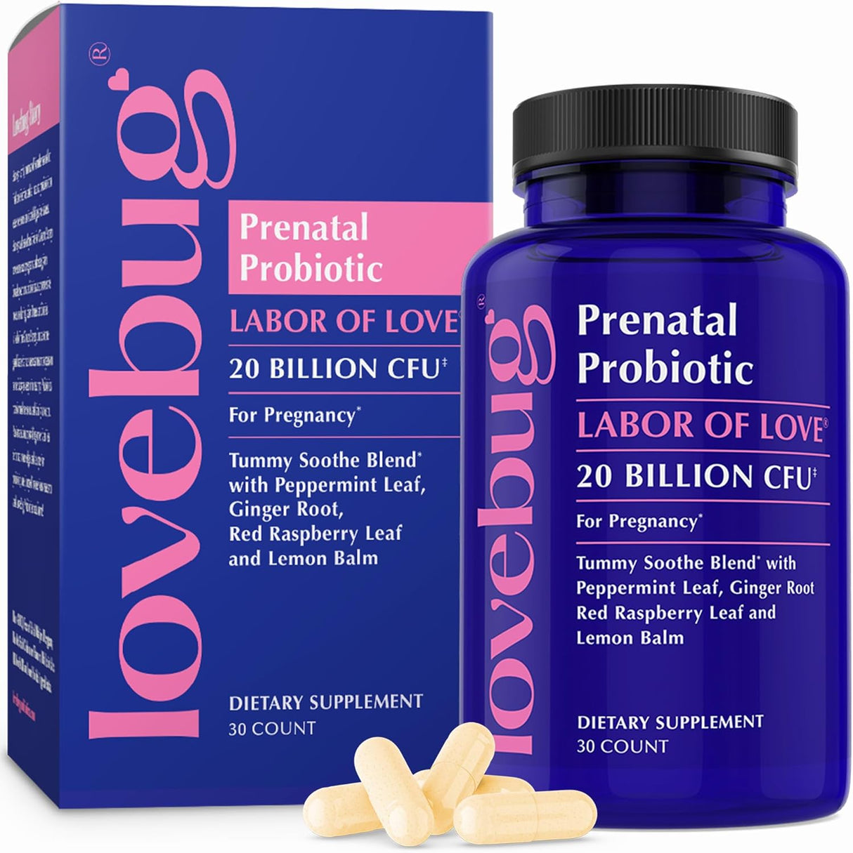 Amorbicho Prenatal Probiótico | 20B CFU, Apoya Microbioma, 30 Cápsulas